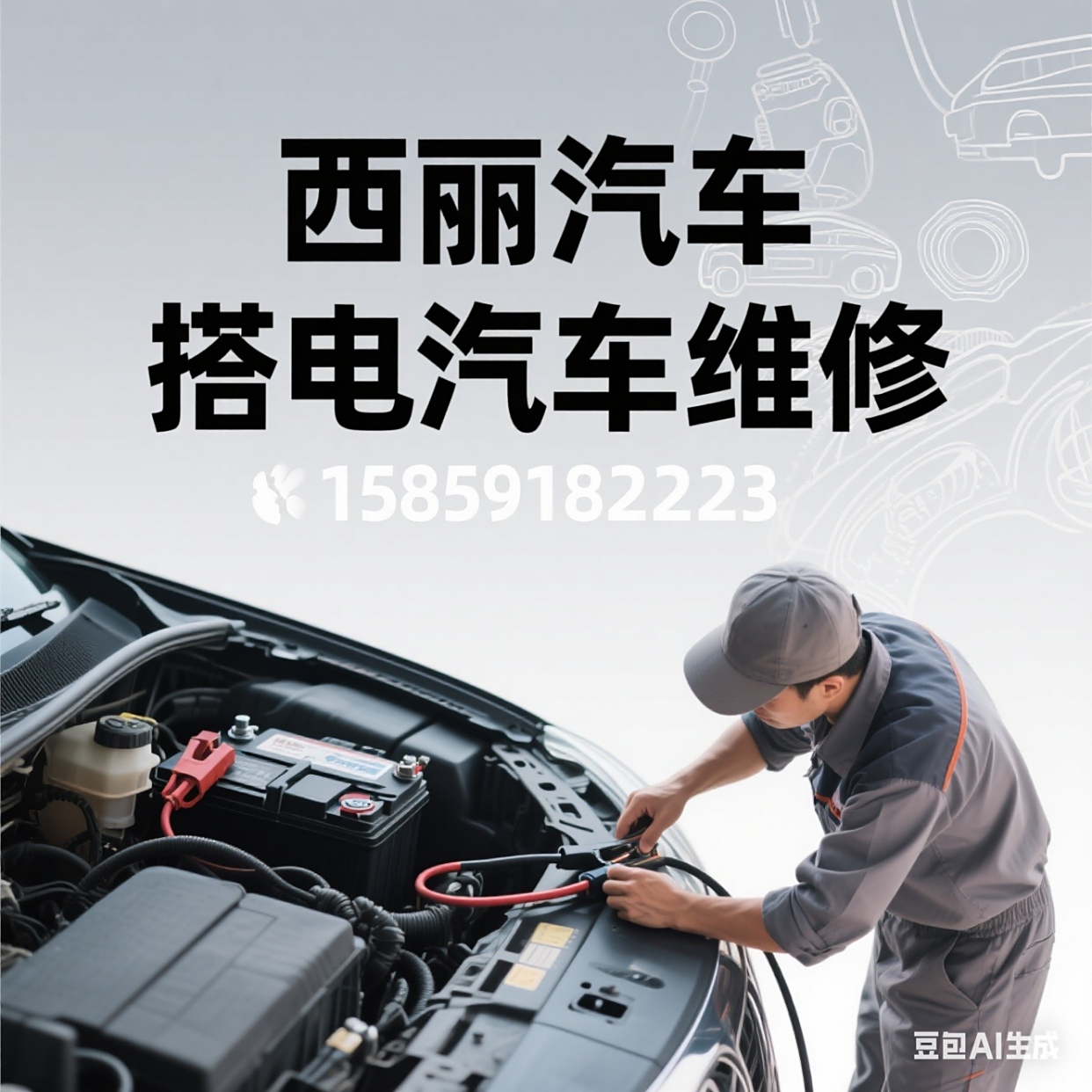 深圳南山区西丽汽车搭电救援与维修服务 24小时快速上门，为您的出行保驾护航